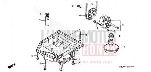 OIL PAN/OIL PUMP CBF600S4 de 2004